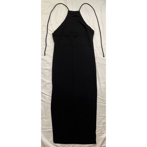 Forever 21 | Black Ribbed Halter Dress | Medium - Picture 2 of 7